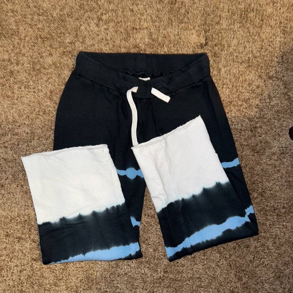 Woman’s Tie-Dye Jogger Pants - Navy and White